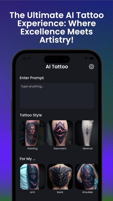 AI Tattoo Studio Screenshot