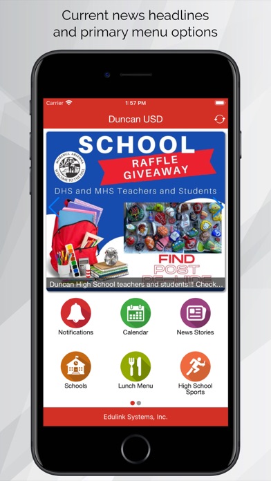 Duncan Unified School District Screenshot