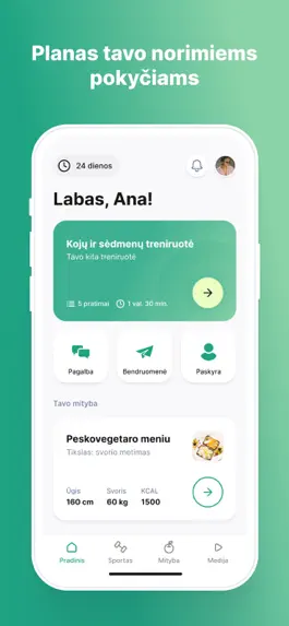 Game screenshot Project Me: Sportas ir Mityba apk