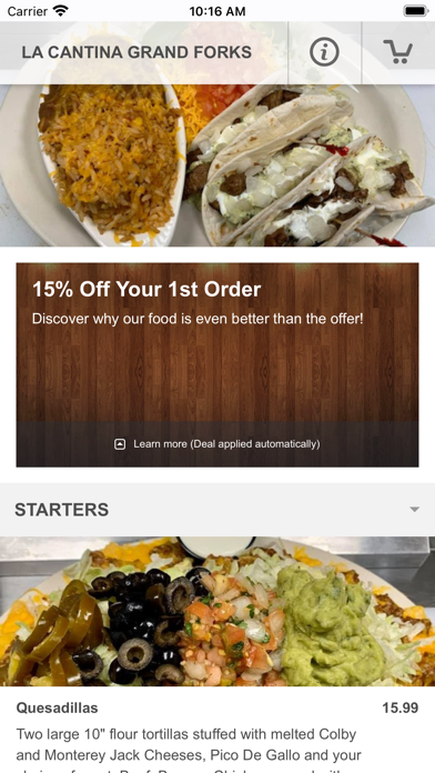 La Cantina Tex-Mex Cuisine Screenshot
