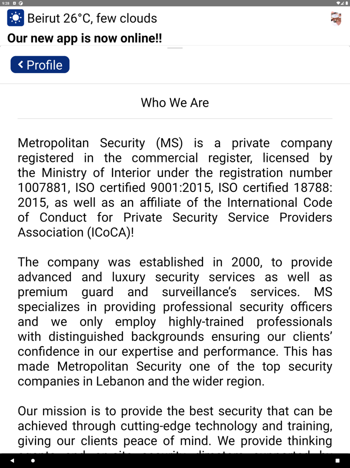 Metropolitan Security