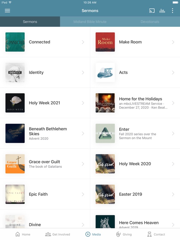 Midland Bible App iPad screenshot 2 - Education app