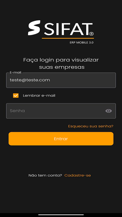 ERP Mobile Screenshot