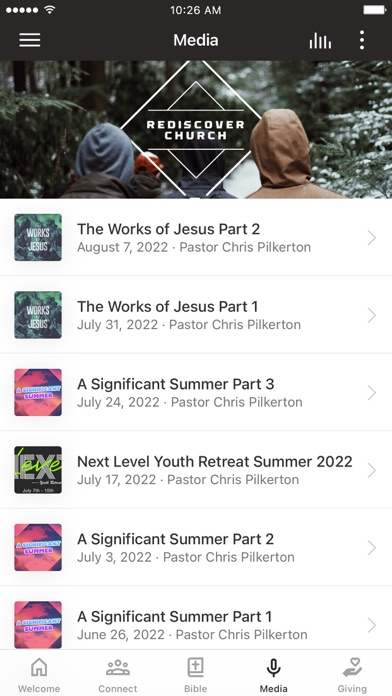 Rediscover Church App Screenshot