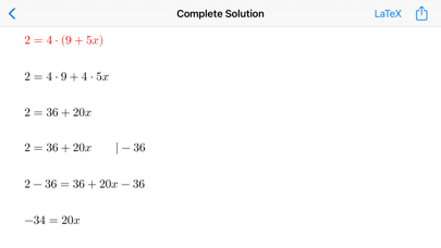 Screenshot #2 pour Equations linéaires