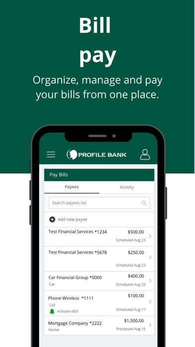 Profile Bank Mobile Banking Screenshot