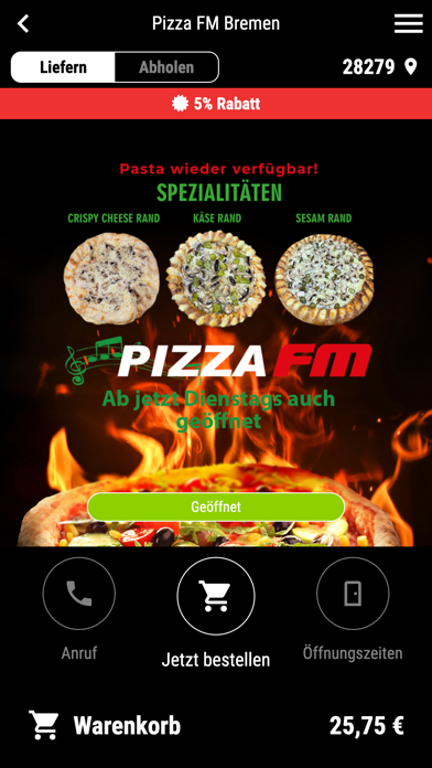 Pizza FM Bremen Screenshot
