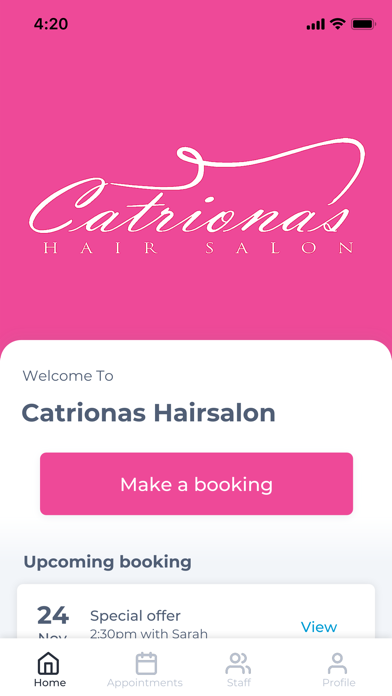 Catrionas Hairsalon Screenshot