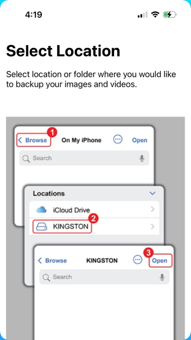 Screenshot #1 pour PhotoSaver Phone-to-Drive