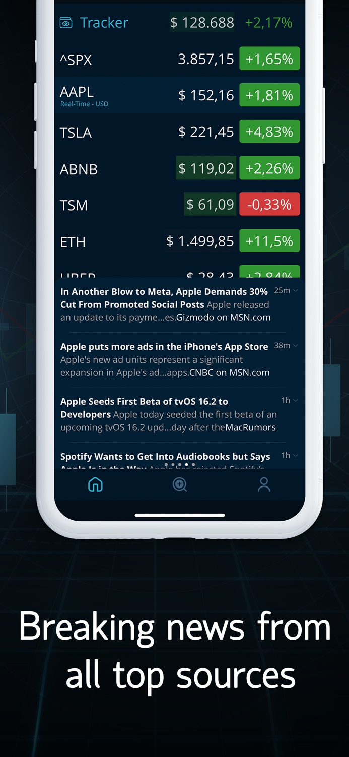 LiveQuote Stock Market Tracker