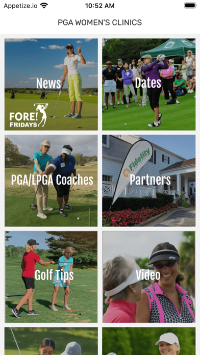 PGA of America Women's Clinics Screenshot