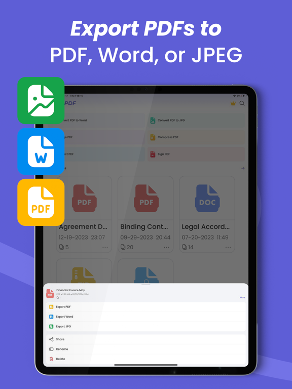 GoPdf.io iPad screenshot 8 - Utilities app