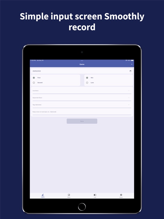 TCG Manager iPad screenshot 1 - Utilities app