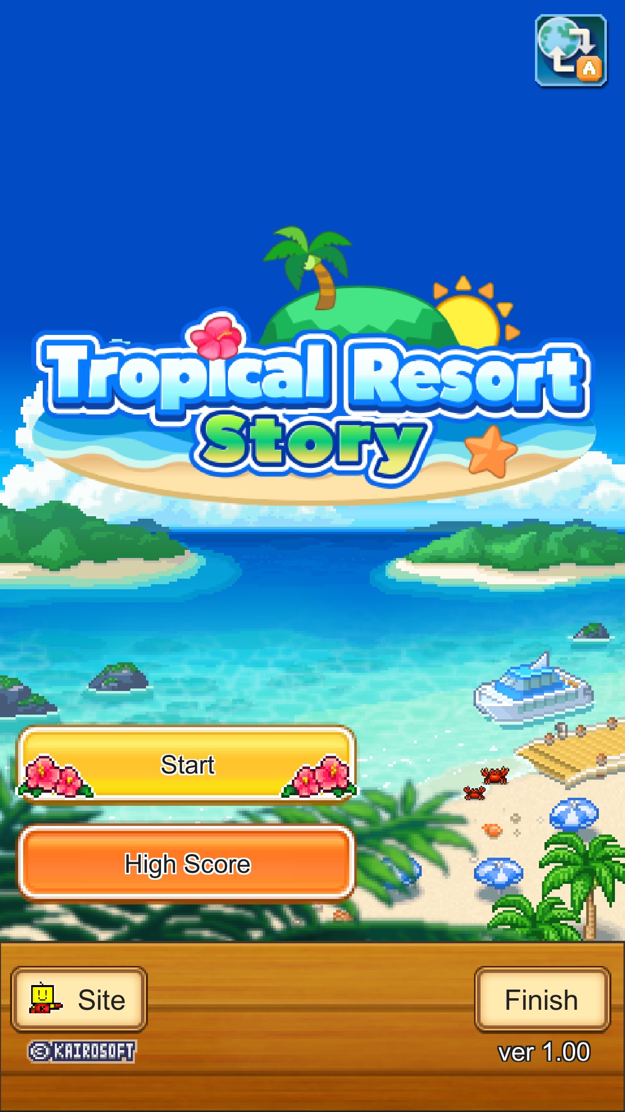 Screenshot do app Tropical Resort Story