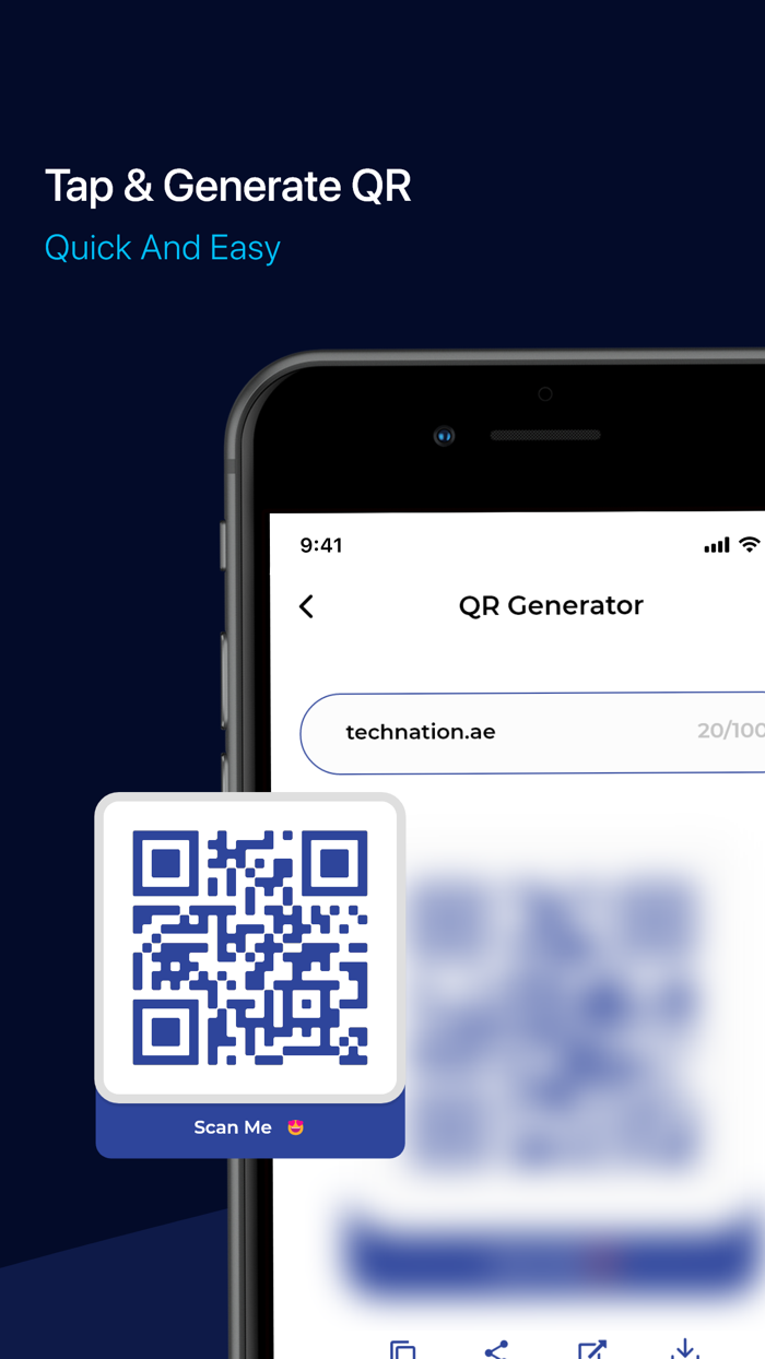 Tap and Generate QR