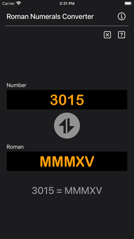 Roman Numerals Converter Plus - 1.0 - (iOS)