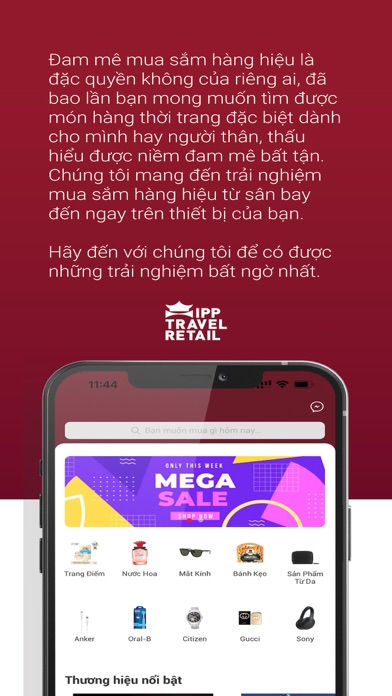 IPP Travel Retail Screenshot