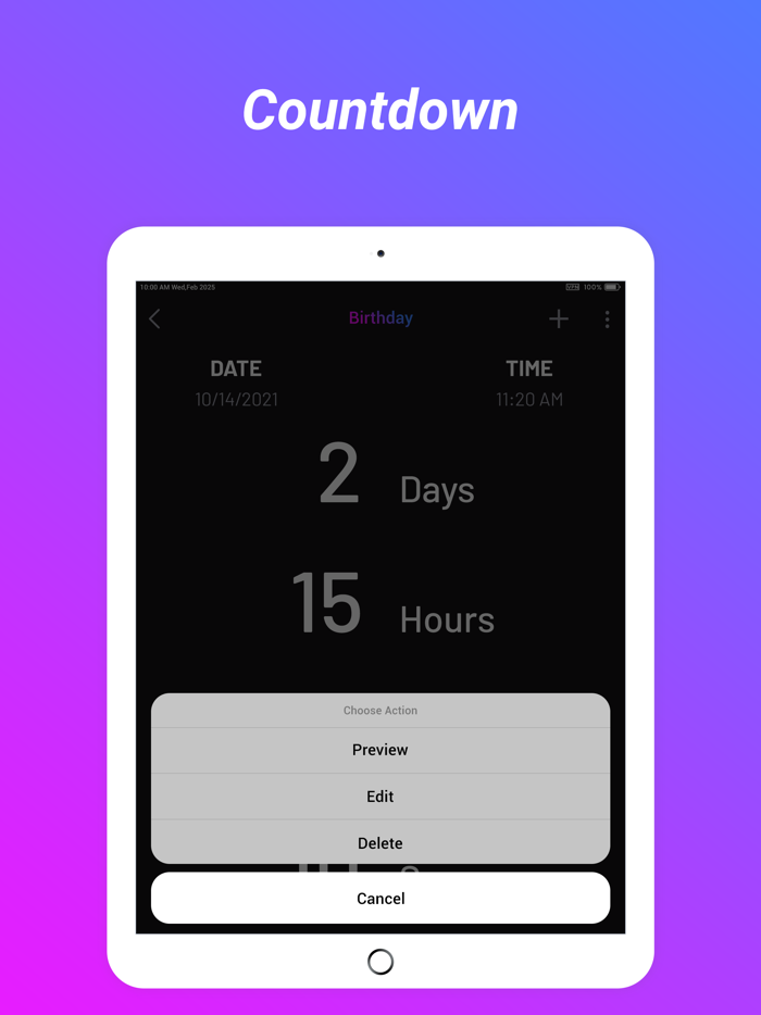 Countdown  Event Reminder