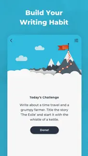 writing challenge iphone screenshot 2