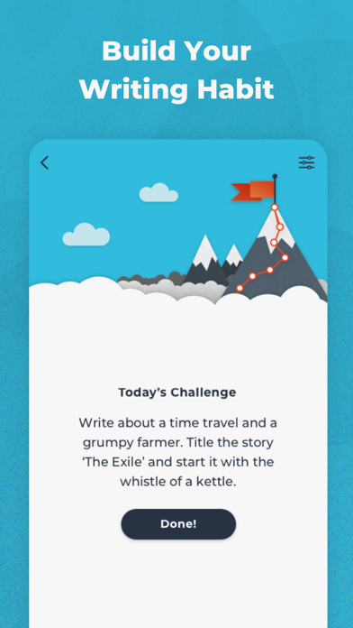 Writing Challenge Screenshot