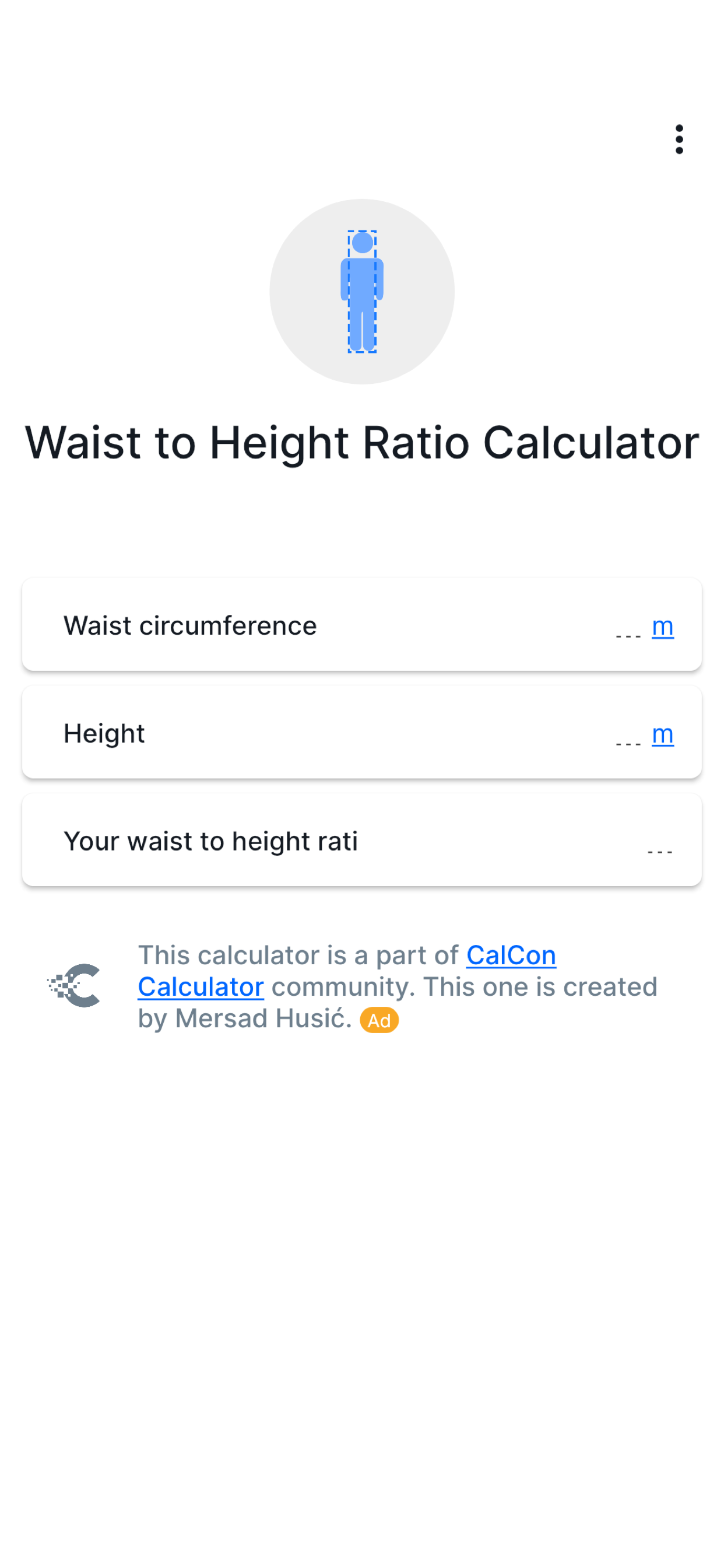 Waist to Height Ratio