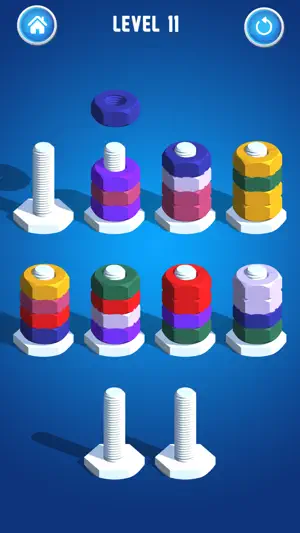 Nuts Sorting: Sort the Bolts screenshot 2