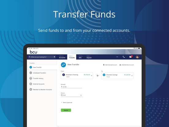BCU Mobile Banking iPad screenshot 4 - Finance app
