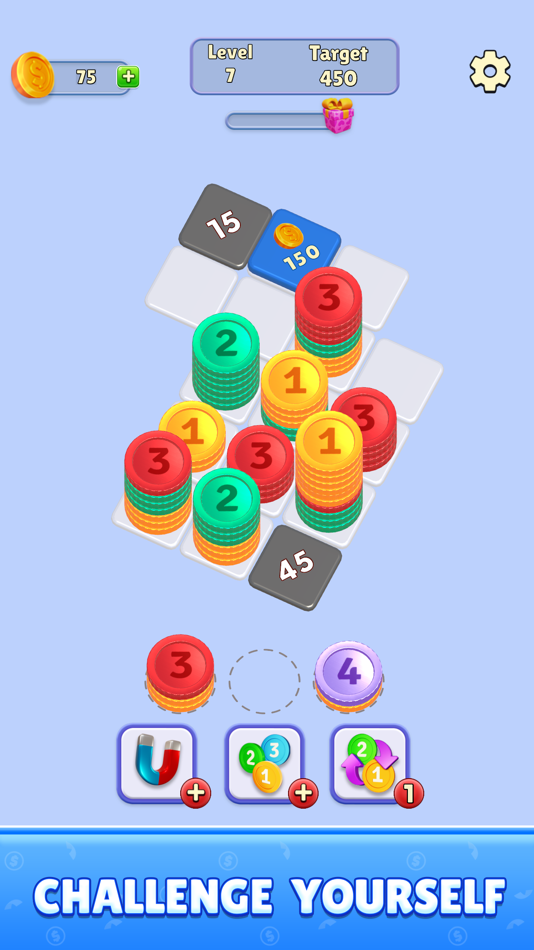 #5. Coin Stack Puzzle (iOS) 来自: Rollic Games
