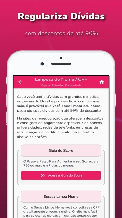 Consulta CPF, Score e Dívidas Screenshot