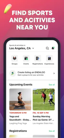 Game screenshot ENDALGO: Local Sports Groups apk