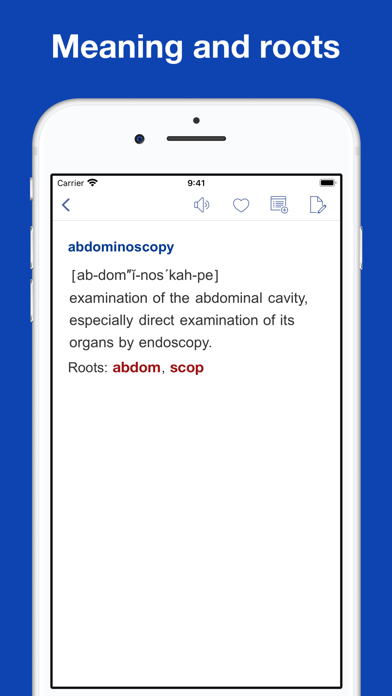 Medical Roots Dictionary Screenshot