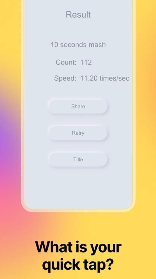 #2. Tap Numbers Speed Test (iOS) 由: Osawa Shunsuke