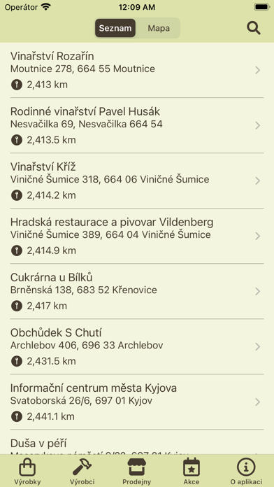 Regionální značky Screenshot