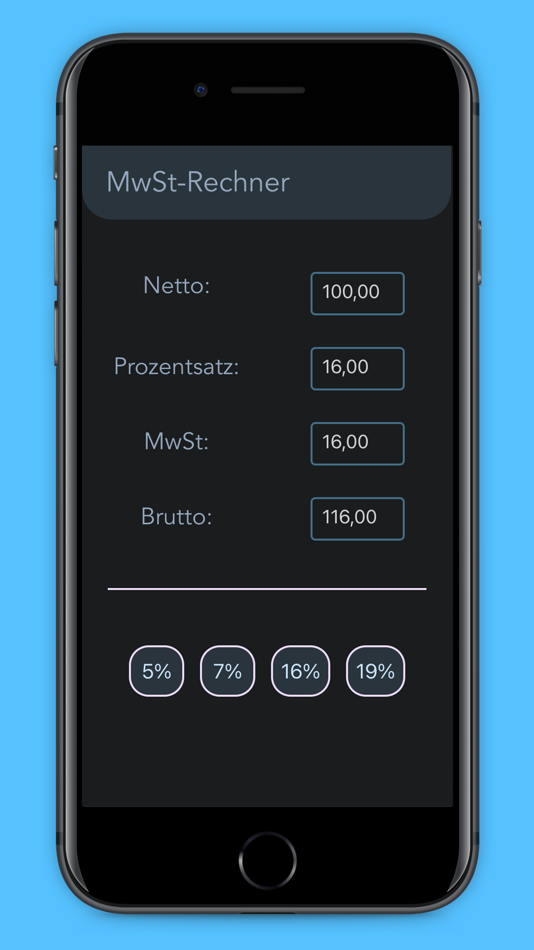 #2. Pro Mehrwertsteuer Rechner (iOS) 由: Julian Lau