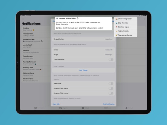 Pushcut: Shortcuts Automation iPad app afbeelding 1