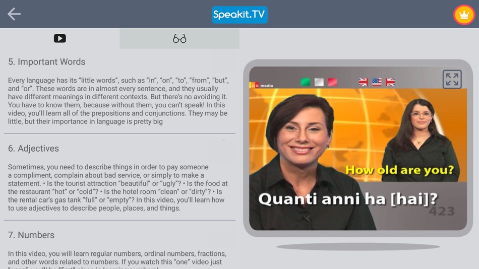 #7. Speakit.TV Language Hub (iOS) Podle: FUGA BAR LTD