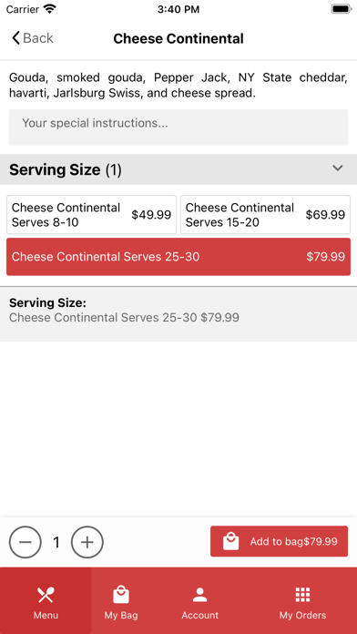 Zallies Fresh Kitchen Catering Screenshot