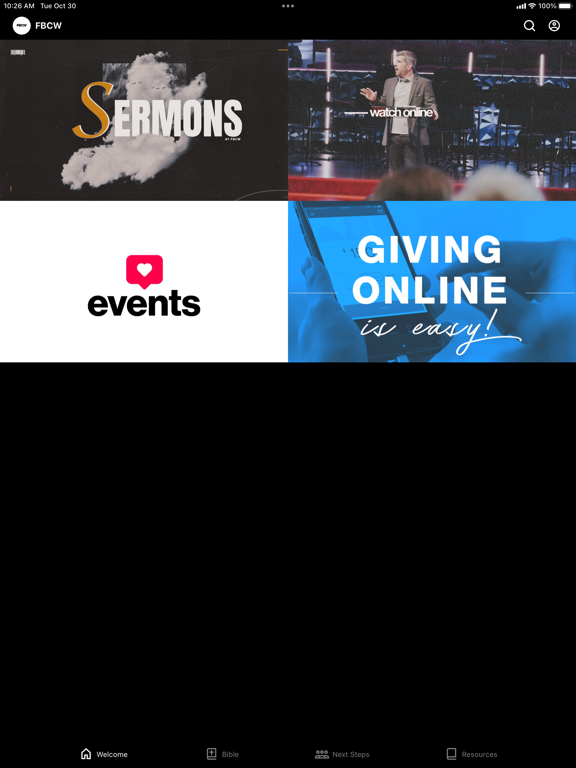 First Baptist Woodbridge iPad screenshot 1 - Education app