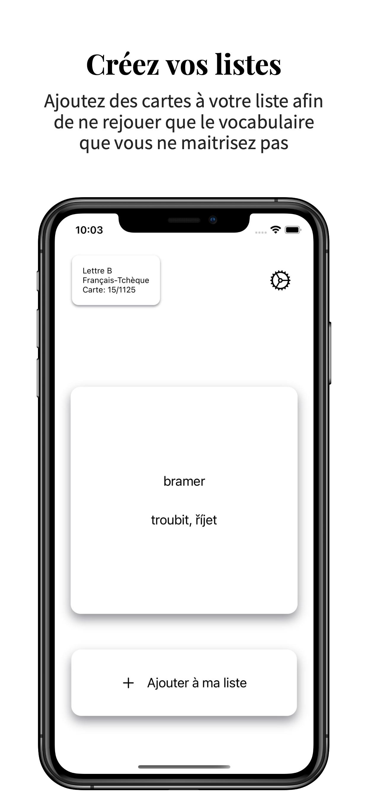 Vocabulaire Tchèque-Français screenshot 3
