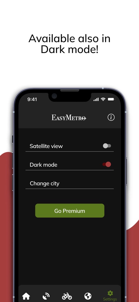 EasyMetro Italy - easymetro-italy-dark-mode-interface