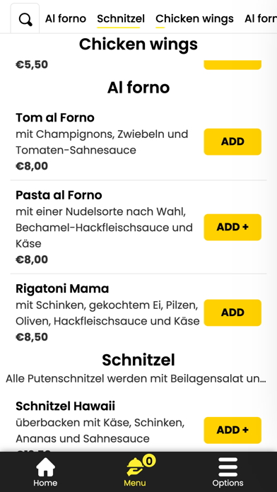 Paak Pizza Heimservice Screenshot