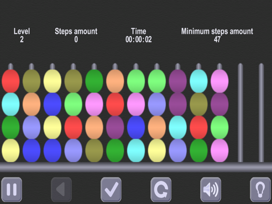 Color Heap Puzzle. Hanoi Tower iPad screenshot