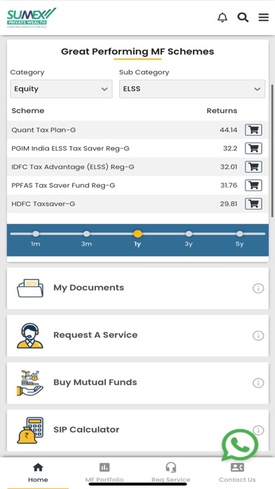 Sumex Private Wealth Screenshot