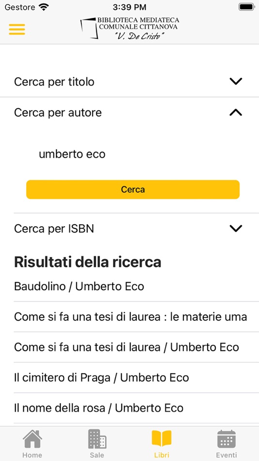 #2. Biblioteca Comune di Cittanova (iOS) بواسطة: Filippo Andreacchio