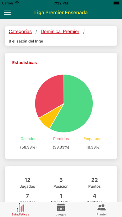 Liga Premier Ensenada Screenshot