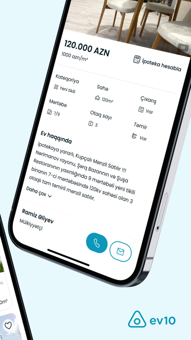 ev10 - Ev alqi satqisi, Kiraye Screenshot