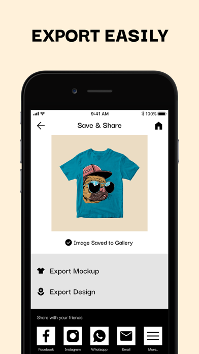 Mockup creator: Shirt designer Screenshot