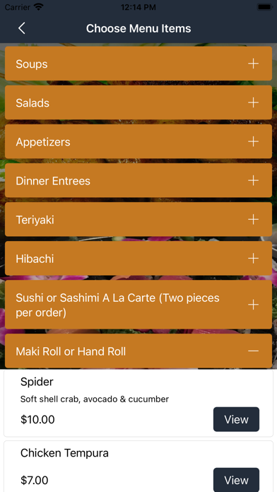 Zen Asian Fusion Screenshot