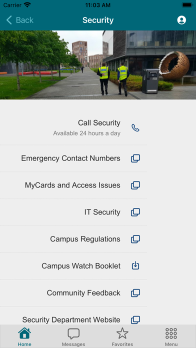 Maynooth University App Screenshot