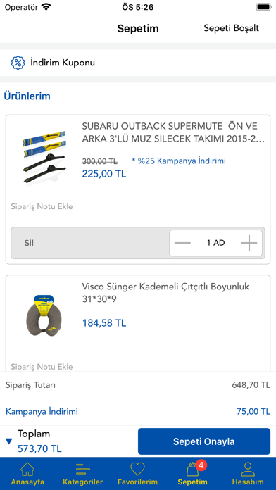 Goodyear Oto Aksesuar Screenshot